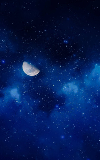 Galaxy Moon Wallpaper