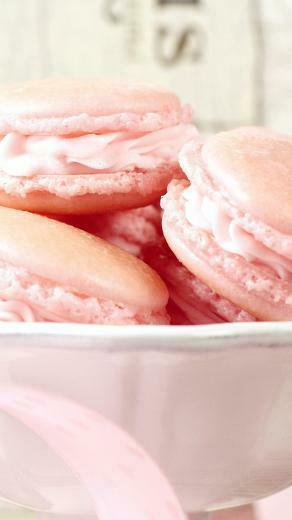 Pink Macarons Wallpaper iPhone