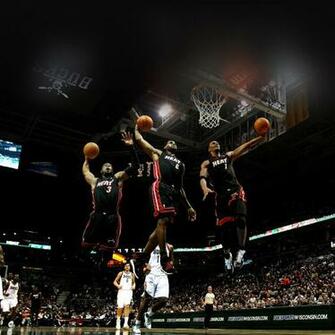 Ios7 Miami Heat Dunks Parallax HD iPhone iPad Wallpaper