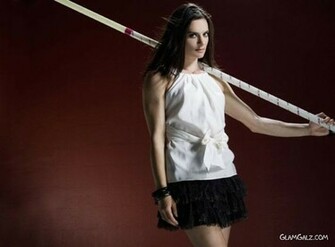 Glamgalz Pole Vaulter Yelena Isinbayeva