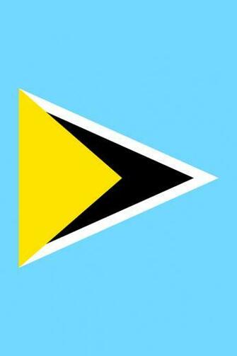 Saint Lucia Flag iPhone Wallpaper HD