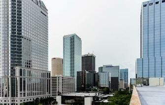 Wallpaper Tampa Downtown Florida Usa Blue Cloud Building