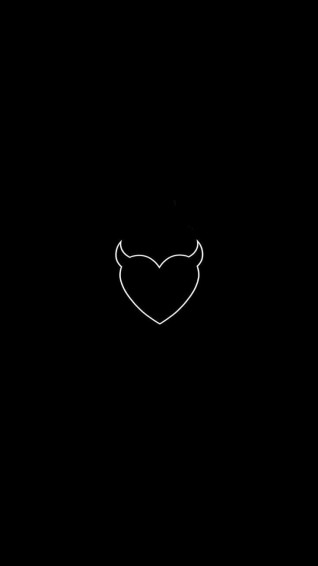 Black Aesthetic Heart Blackbackground Wallpaper Mobcup