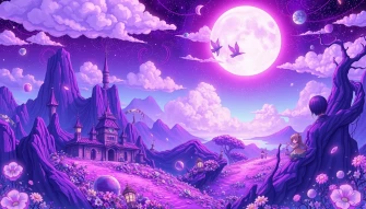 Cool Anime Purple Wallpaper