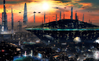 Sci Fi Futuristic City Cities Art Artwork Wallpaper HD