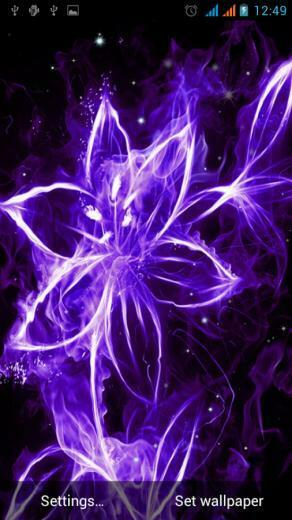 Neon Flowers Live Wallpaper Android Apps On Google Play