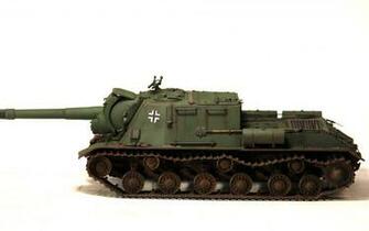 Picture Self Propelled Gun Isu Toys White Background