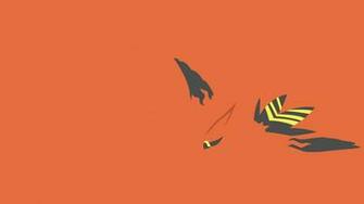 Talonflame Minimalism Orange Background Wallpaper Anime