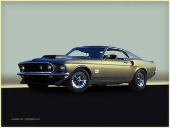 Muscle Cars Ford Mustang Boss Fastback Car
