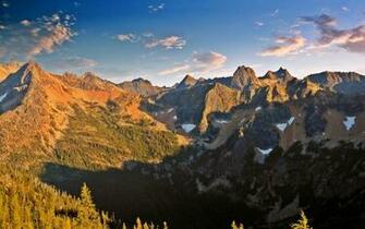 Washington State Clouds Forests Landscapes Mountains Wallpaper