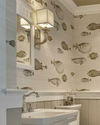 Cole And Son10031 Acquario Fornasetti Ii Wallpaper Coastal