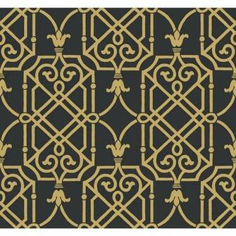 Gold Moroccan Wallpaper Bellacor