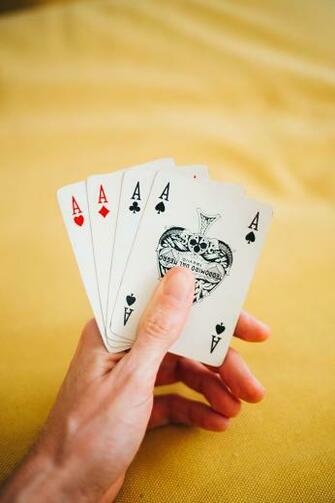 HD Wallpaper Photo Of Four Kinds Ace Cards Card Game Chance