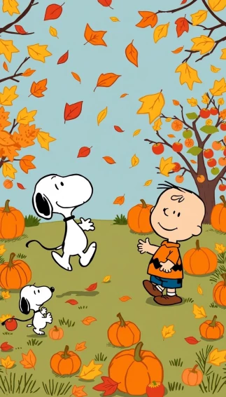Peanuts Autumn Wallpaper