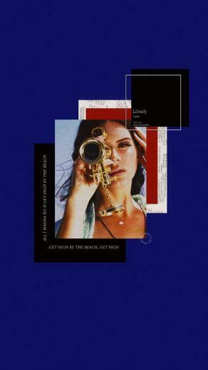 Lockscreen Lana Del Rey Blue Aesthetic Lockscreens