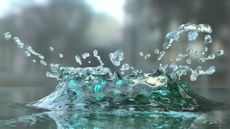 Water Nature Wallpaper 3d Light Blue