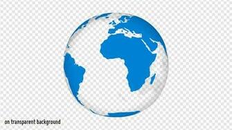 HD Spinning Earth Globe For Light Background Motion Graphics