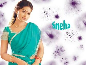 Actress Sneha Blue Saree Pixel Popular HD Wallpaper