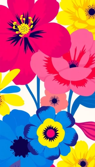 Bold Flower Wallpaper