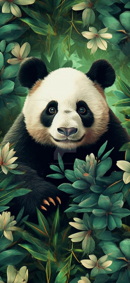 Panda Art Mobile Wallpaper By Wilb Digital