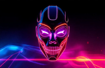 Neon Mask Wallpaper