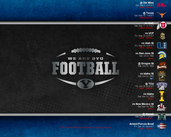 Byu Football Schedule Wallpaper Byufam1 Cougarboard