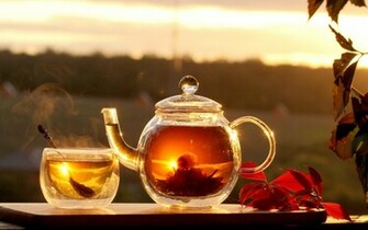 Drink Teapot Wallpaper Morning Smoke Pure Green Meditation