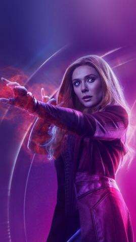 Scarlet Witch iPhone Wallpaper Top