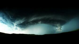 Wallpaper Tornado Natural Disaster Danger Dark Storm 4k