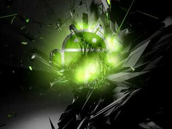Android Black Green Wallpaper Screensaver Pre