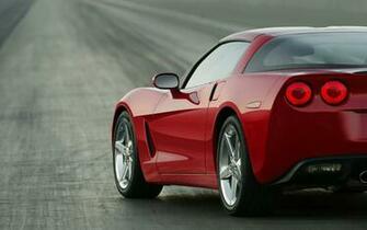 Red Corvette Desktop Wallpaper