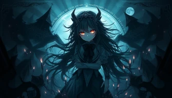 Dark Anime Icons Wallpaper