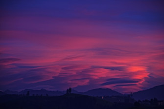 Purple Sky Clouds Mountains 4k Wallpaper HD Nature