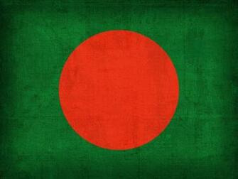Bangladesh Flag Vintage Distressed Finish Mixed Media By