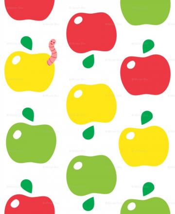 Cute Fruit Wallpaper Apple Pattern