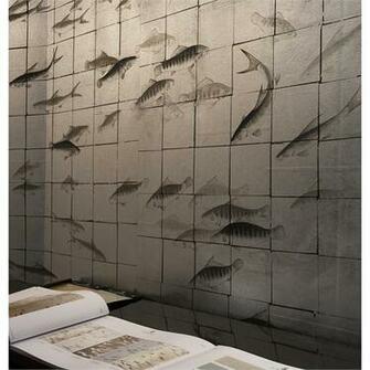 Transitional Wallpaper From De Gournay Model Fishes
