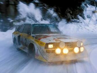 Audi Sport Quattro S Group B Rally Race Racing Winter Snow