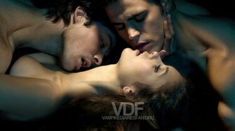 Wallpaper Vampire Diaries Stefan Paul Wesley Damon Ian Somerhalder