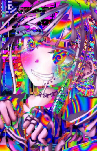 Glitch Core Ibuki In Anime Wallpaper
