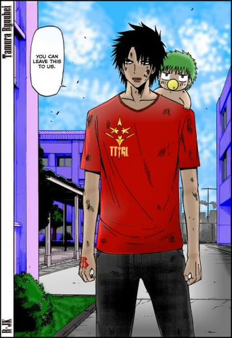 Oga Tatsumi And Baby Beel Beelzebub By Rejakted
