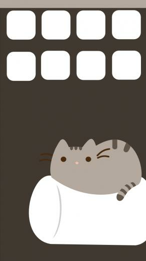 Pusheen iPhone Wallpaper By Symphonicfire