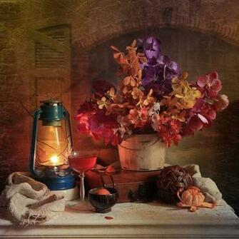 Still Life Beautiful Bouquet Box Cool Cup Flower Flowers Fruit