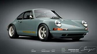 Blue Singer Porsche