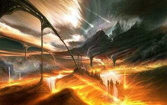 Wallpaper Lava Gloom World HD