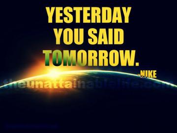 Yesterday You Said Tomorrow Nike Desktop Wallpaper