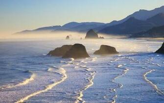 Haystack Rock Oregon Widescreen Wallpaper