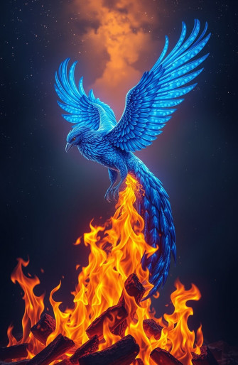 Blue Phoenix Wallpaper