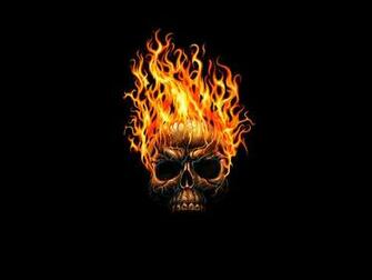 Skull Flaming Wallpaper Desktop Holidays Imagecache