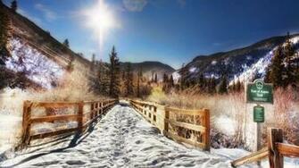 Aspen Winter Trail Colorado 4k Wallpaper