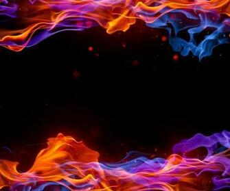 Galaxy S Amoled Wallpaper Red And Blue Fire